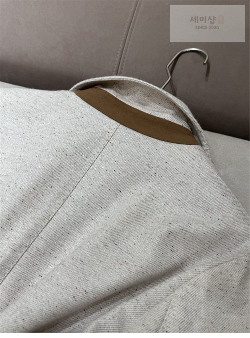 Loro Piana 로로피아나 투버튼 빈티지 레더 블레이저 의류 6번 이미지