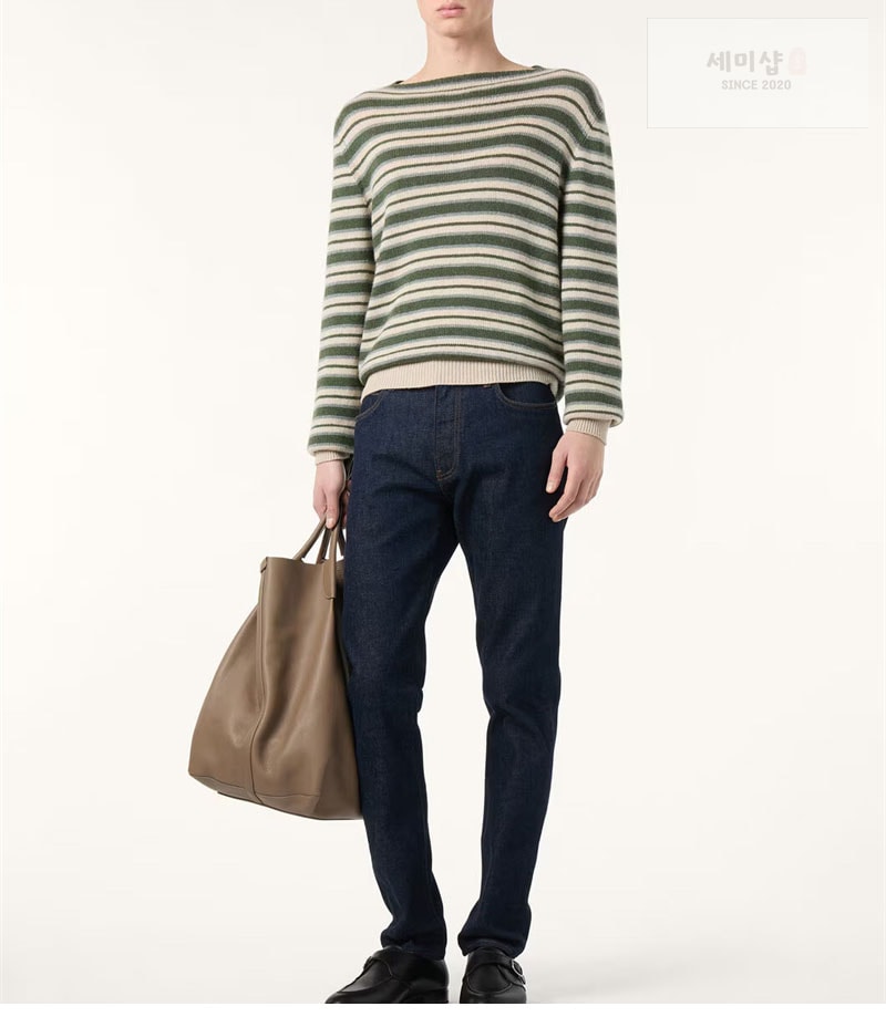 Loro Piana 로로피아나 포벨로 크루넥 베이비 캐시미어 스웨터 의류 12번 이미지
