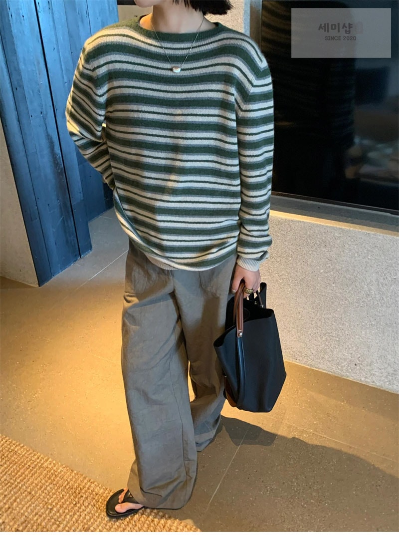 Loro Piana 로로피아나 포벨로 크루넥 베이비 캐시미어 스웨터 의류 1번 이미지