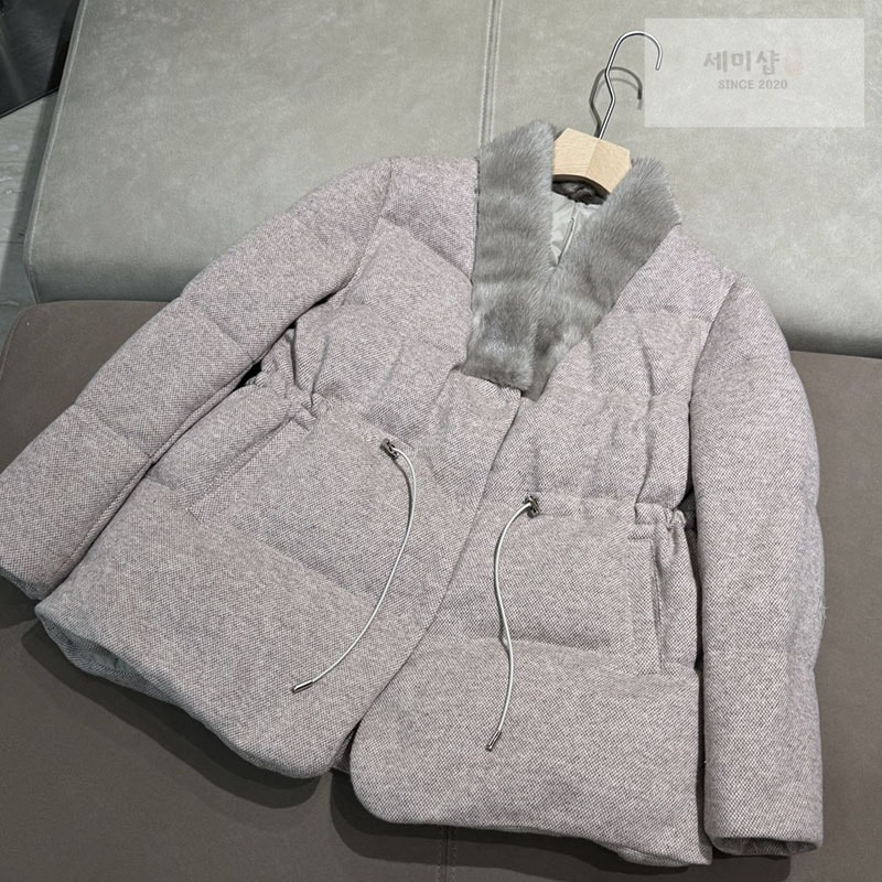 Loro Piana 로로피아나 24FW 로고 패치 밍크퍼 구스다운 패딩 점퍼 의류 1번 이미지