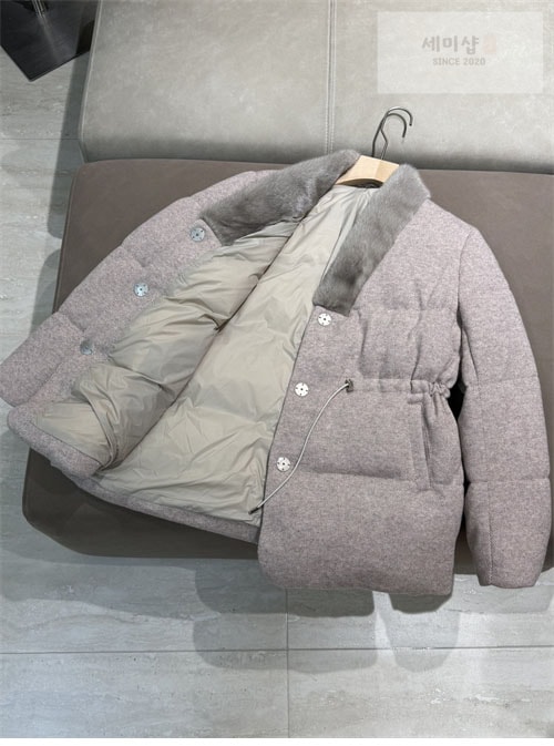 Loro Piana 로로피아나 24FW 로고 패치 밍크퍼 구스다운 패딩 점퍼 의류 11번 이미지