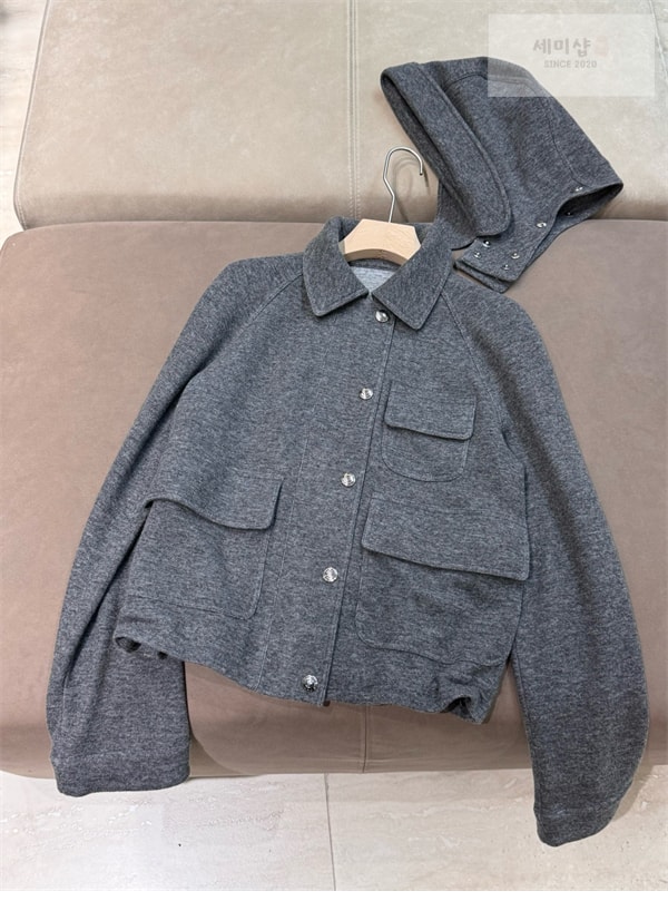 Loro Piana 로로피아나 25SS 니트 숏 코트 후드 탈부착 의류 10번 이미지