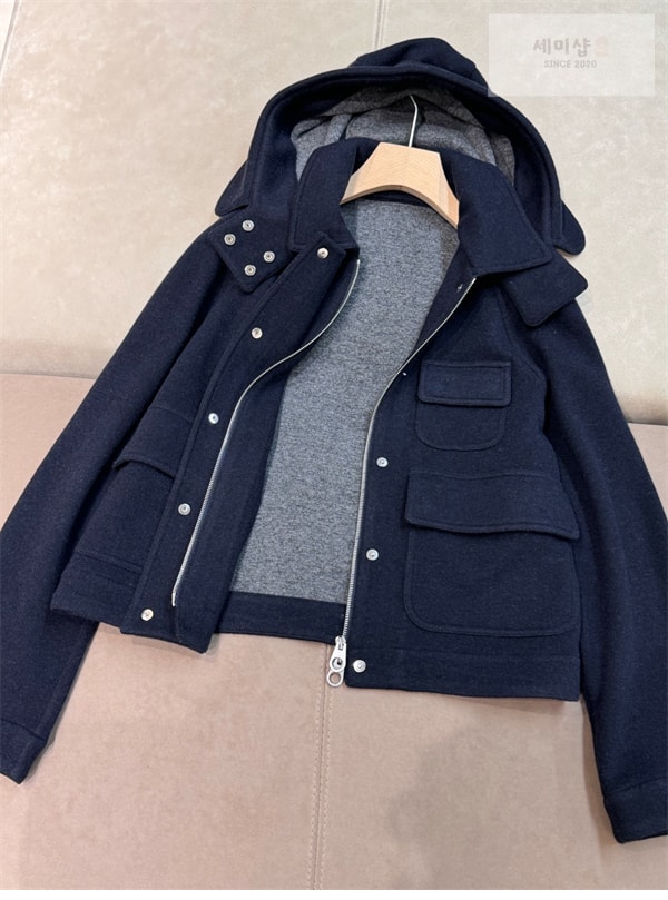 Loro Piana 로로피아나 25SS 니트 숏 코트 후드 탈부착 의류 14번 이미지