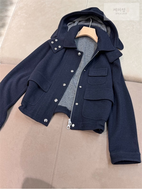Loro Piana 로로피아나 25SS 니트 숏 코트 후드 탈부착 의류 16번 이미지
