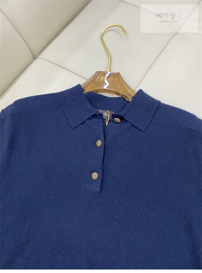 Loro Piana 로로피아나 25SS 캐시미어 울 니트 반팔 화이트 의류 10번 이미지