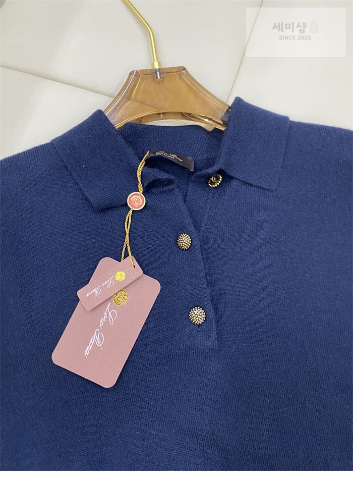 Loro Piana 로로피아나 25SS 캐시미어 울 니트 반팔 화이트 의류 11번 이미지