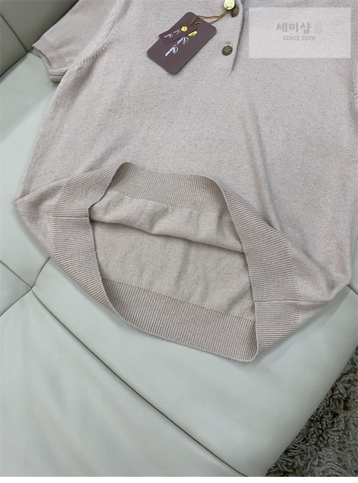 Loro Piana 로로피아나 25SS 캐시미어 울 니트 반팔 화이트 의류 15번 이미지