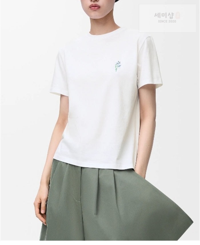 Loewe 로에베 꽃무늬 아나그램 코튼 반팔 티셔츠 의류 11번 이미지