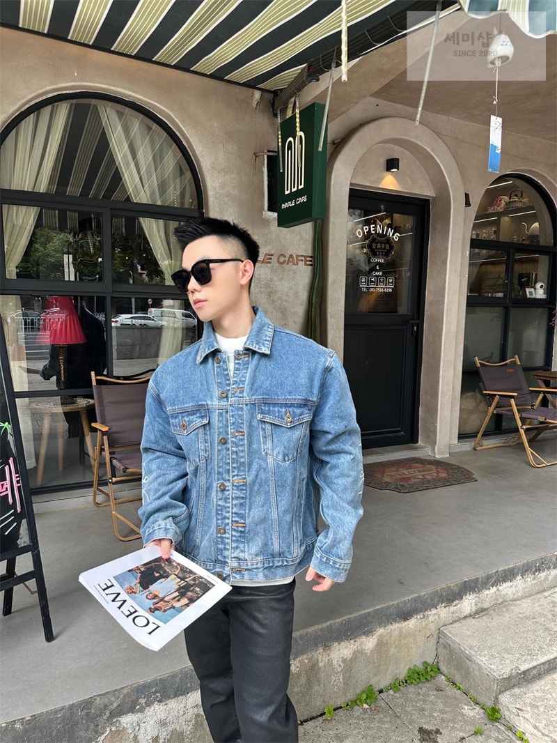 Loewe 로에베 아나그램 데님 자켓 의류 2번 이미지