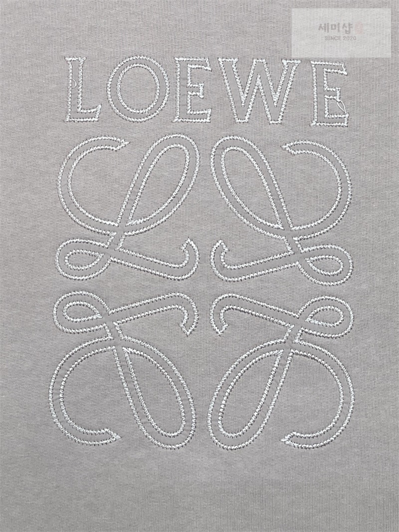 Loewe 로에베 아나그램 레귤러 코튼 스웨트셔츠 맨투맨 그린 의류 23번 이미지