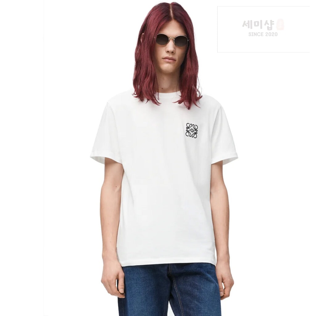 Loewe 로에베 아나그램 로고 베이직 반팔 티셔츠 “2COLOR” BLACK 의류 3번 이미지