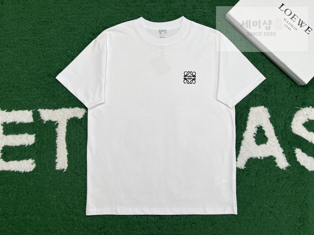 Loewe 로에베 아나그램 로고 베이직 반팔 티셔츠 “2COLOR” BLACK 의류 4번 이미지