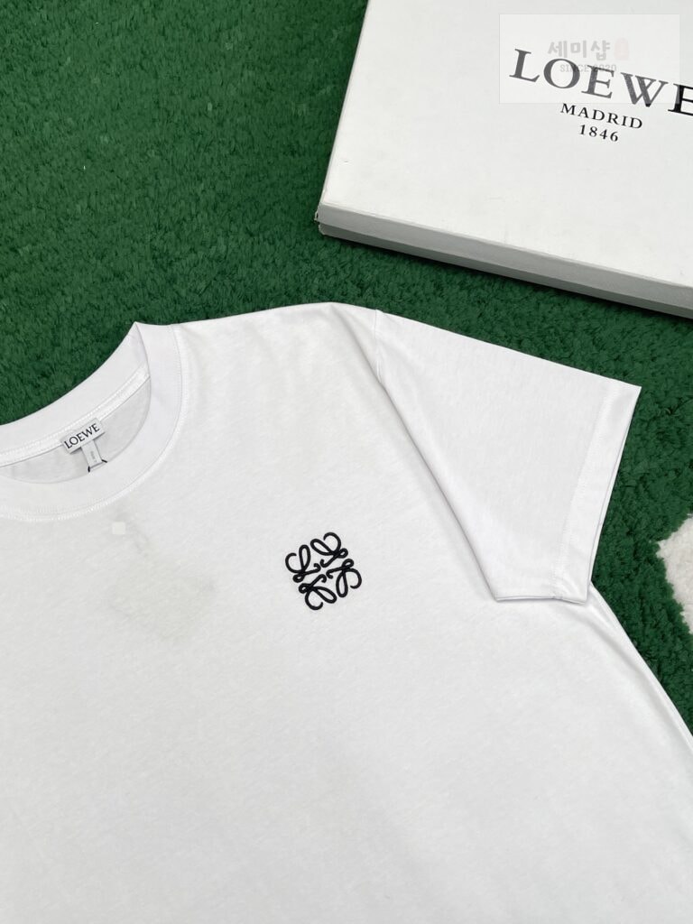 Loewe 로에베 아나그램 로고 베이직 반팔 티셔츠 “2COLOR” BLACK 의류 6번 이미지