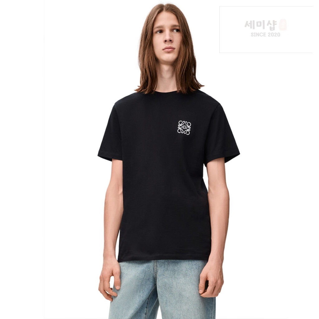 Loewe 로에베 아나그램 로고 베이직 반팔 티셔츠 “2COLOR” BLACK 의류 18번 이미지