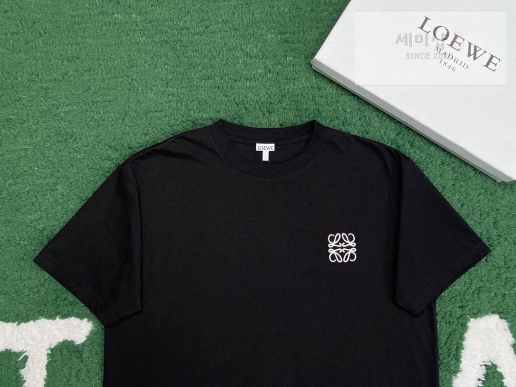 Loewe 로에베 아나그램 로고 베이직 반팔 티셔츠 “2COLOR” BLACK 의류 16번 이미지