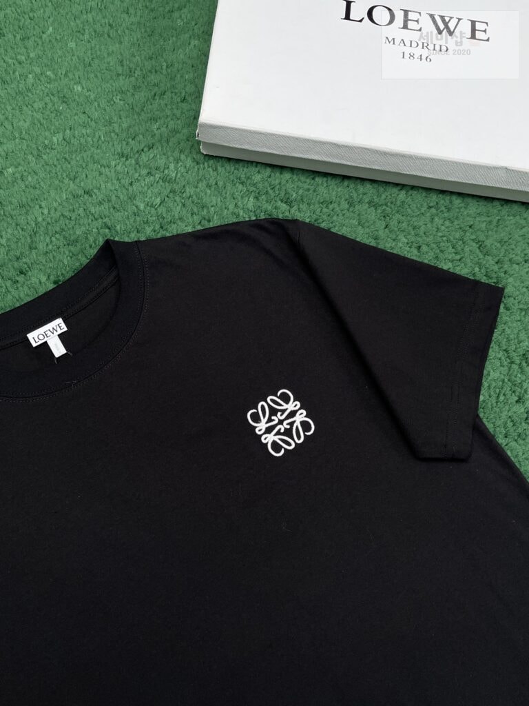 Loewe 로에베 아나그램 로고 베이직 반팔 티셔츠 “2COLOR” BLACK 의류 11번 이미지