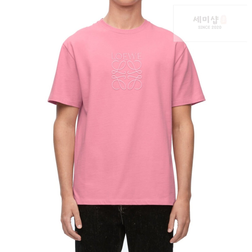 Loewe 로에베 아나그램 엠보싱 로고 자수 반팔 티셔츠 “3COLOR” KHAKI 의류 6번 이미지