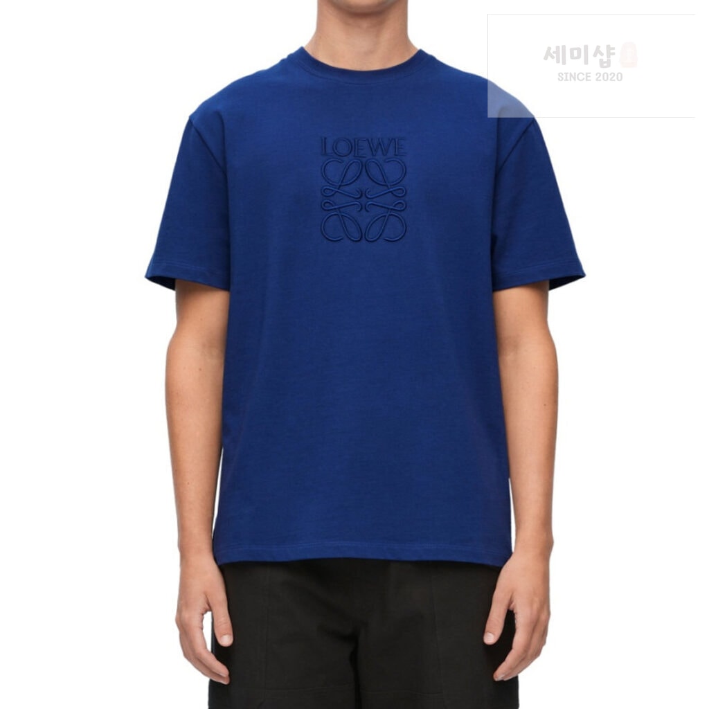 Loewe 로에베 아나그램 엠보싱 로고 자수 반팔 티셔츠 “3COLOR” KHAKI 의류 11번 이미지