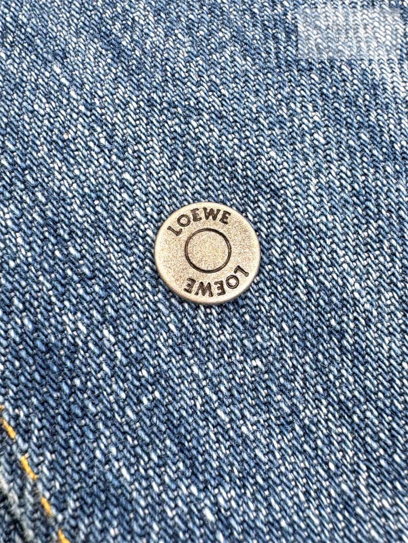 로에베 로에베 아나그램 워시드 데님 숏슬리브 셔츠 의류 7번 이미지
