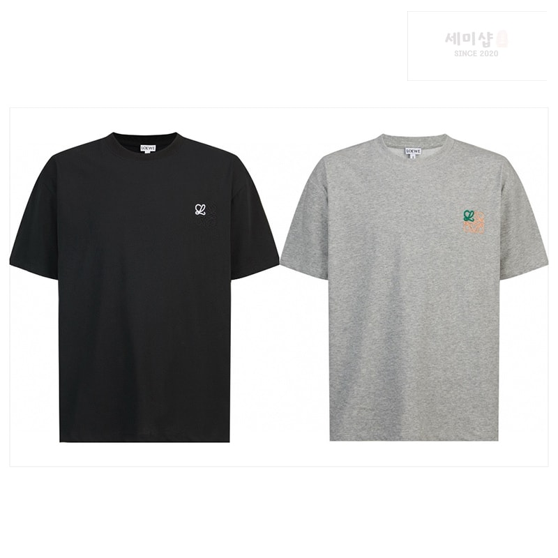 Loewe 로에베 아나그램 자수 반팔 티셔츠 의류 1번 이미지
