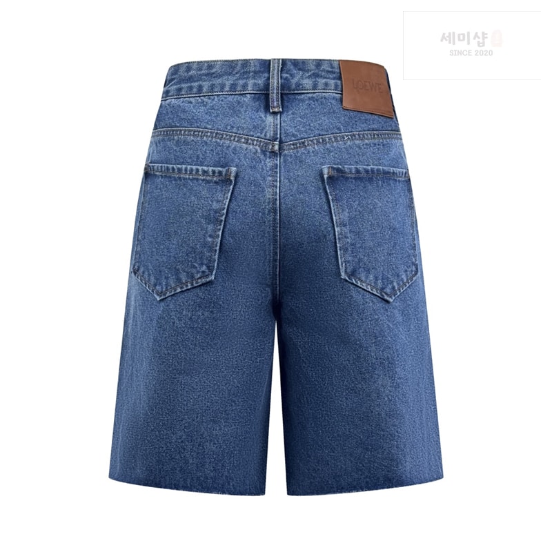 로에베 로에베 아나그램 컷아웃 데님 버뮤다 숏 팬츠 의류 8번 이미지