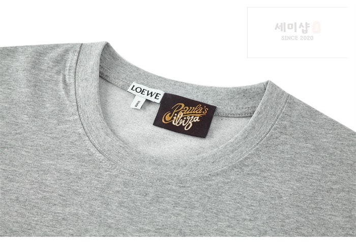 Loewe 로에베 아나그램 테리 자수 반팔 티셔츠 의류 3번 이미지