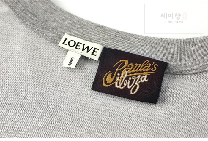 Loewe 로에베 아나그램 테리 자수 반팔 티셔츠 의류 8번 이미지