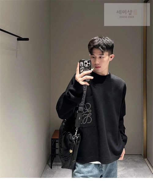 Loewe 로에베 아나그램 포켓 오버사이즈 맨투맨 3컬러 의류 22번 이미지