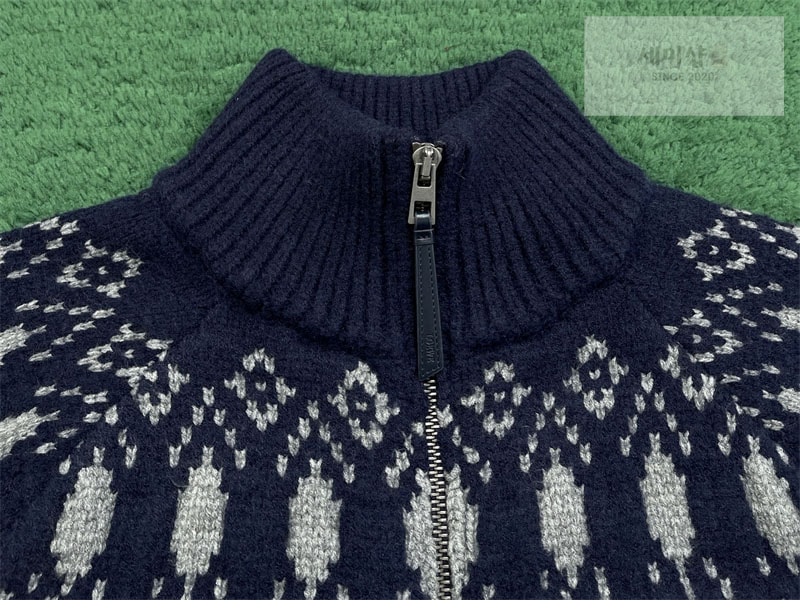 로에베 로에베 올오버 울 기하학 집업 가디건 의류 11번 이미지
