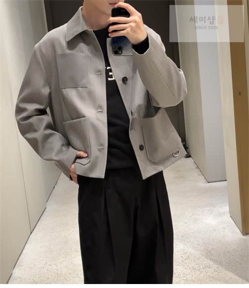 Loewe 로에베 울 캐시미어 아나그램 워크웨어 자켓 의류 30번 이미지