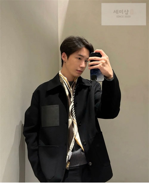 Loewe 로에베 울 캐시미어 아나그램 워크웨어 자켓 의류 21번 이미지
