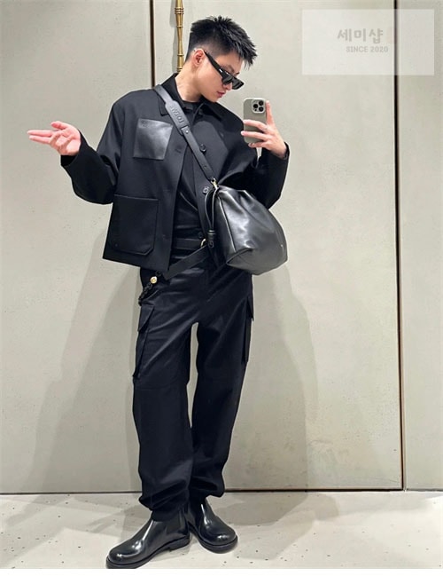 Loewe 로에베 울 캐시미어 아나그램 워크웨어 자켓 의류 22번 이미지