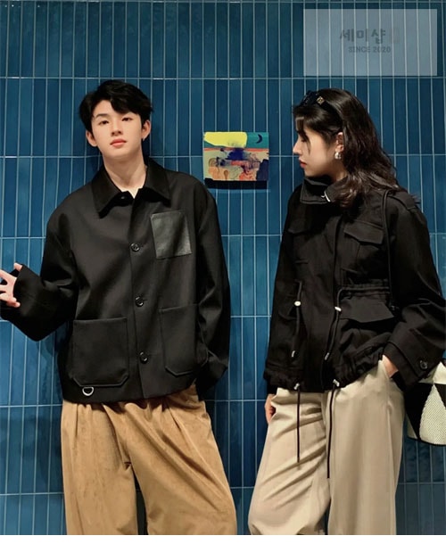 Loewe 로에베 울 캐시미어 아나그램 워크웨어 자켓 의류 23번 이미지