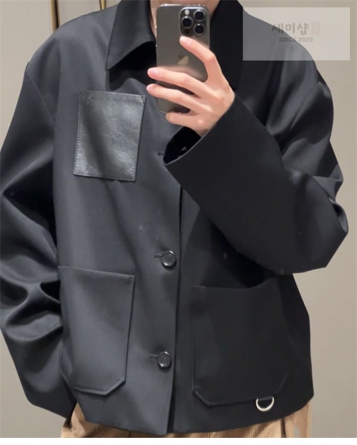 Loewe 로에베 울 캐시미어 아나그램 워크웨어 자켓 의류 24번 이미지