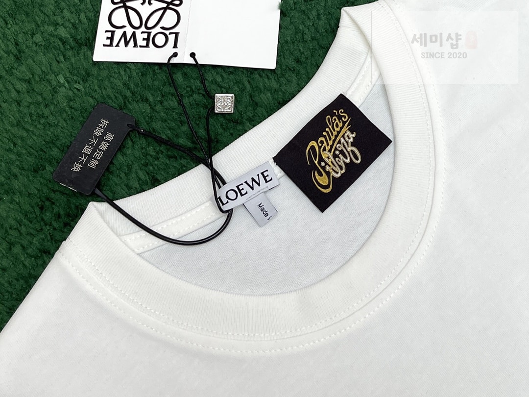 Loewe 로에베 이비자 테리 로고 코튼 져지 반팔 티셔츠 “3COLOR” NO.1 의류 18번 이미지