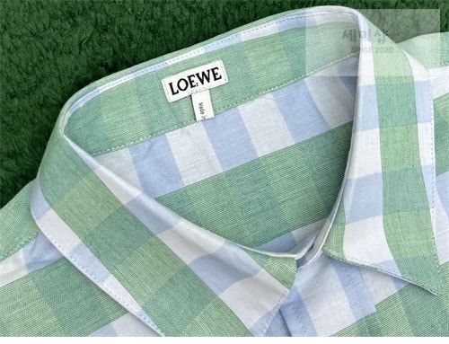 Loewe 로에베 코튼 체크 셔츠 의류 4번 이미지