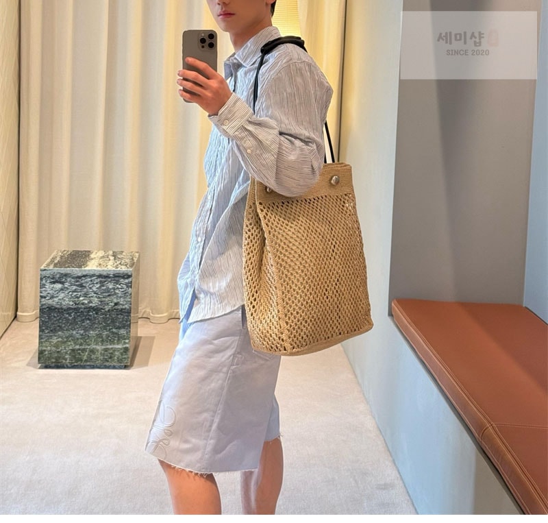Loewe 로에베 코튼 혼방 블루 셔츠 의류 3번 이미지