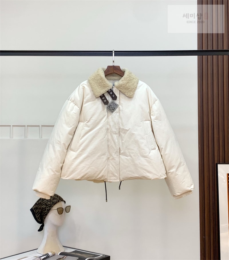 Loewe 로에베 콘솔 클로저드 파이핑 테크니컬 코튼 블렌드 플리스 자켓 블랙 의류 9번 이미지
