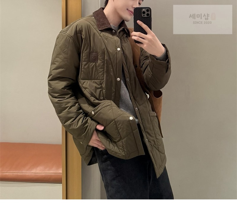로에베 로에베 테크니컬 쉘 코듀로이 패딩 오버셔츠 의류 8번 이미지