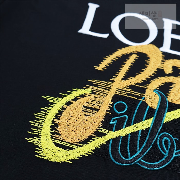 Loewe 로에베 파울라스 이비자 로고 반팔 티셔츠 카라멜색 의류 7번 이미지