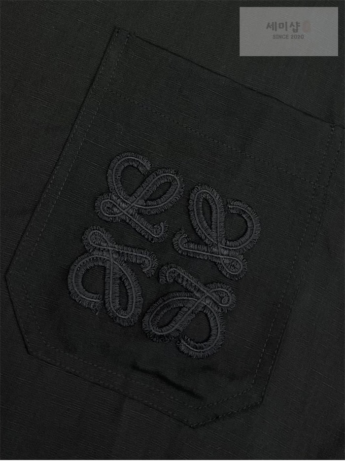 Loewe 로에베 포켓 아나그램 비스코스 리넨 반팔 셔츠 의류 5번 이미지