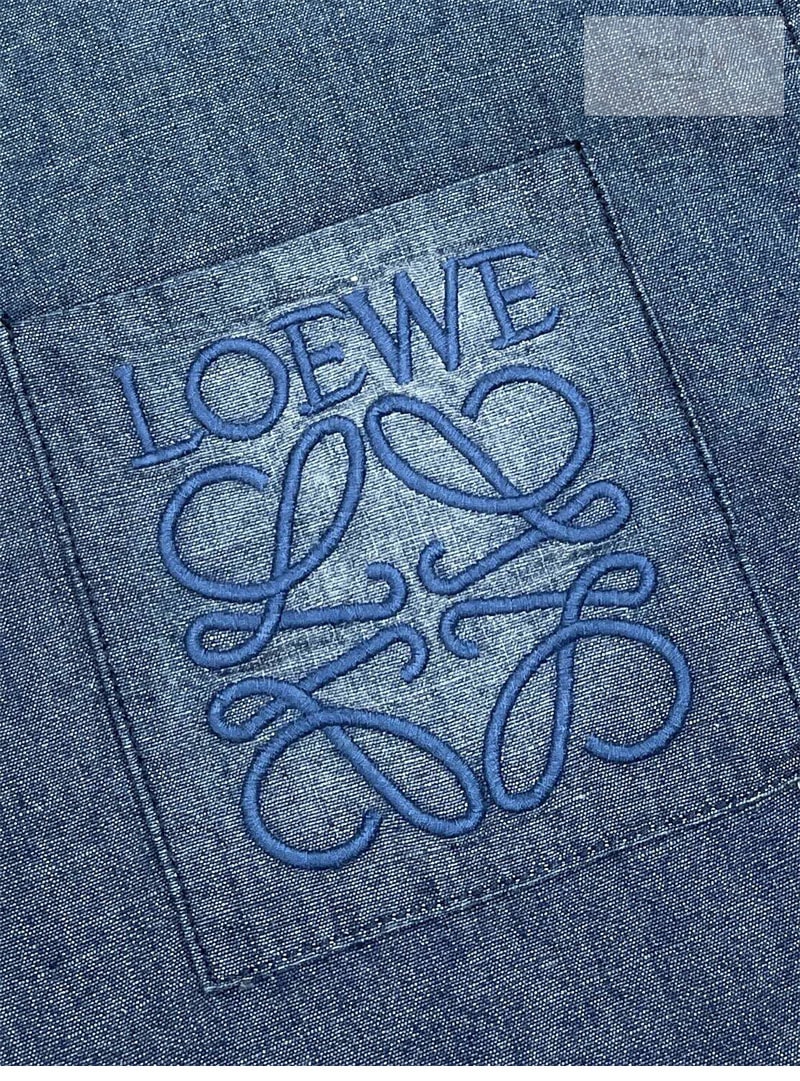 Loewe 로에베 포켓 아나그램 코튼 샴브레이 셔츠 의류 6번 이미지