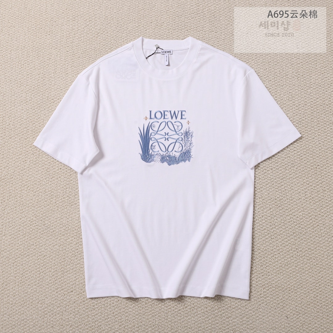 Loewe 로에베 허바리움 아나그램 티셔츠 블랙 의류 4번 이미지