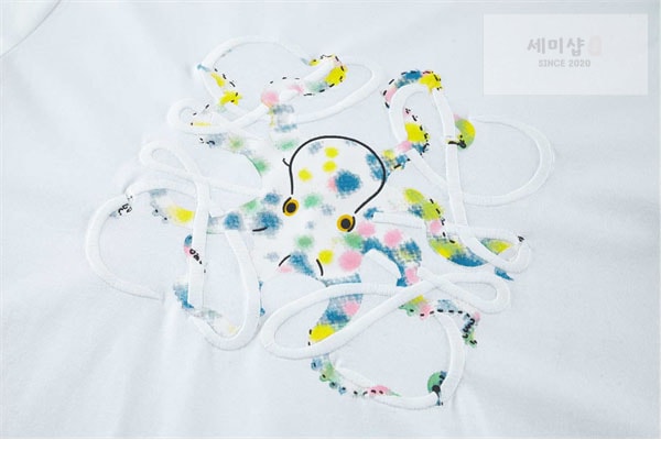 Loewe 로에베 25SS 아나그램 문어 코튼 반팔 티셔츠 의류 14번 이미지