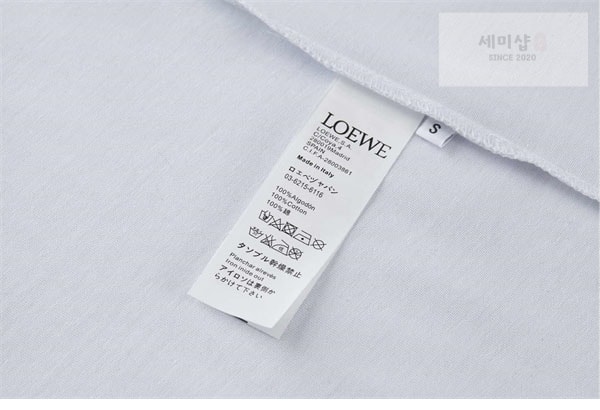 Loewe 로에베 25SS 아나그램 문어 코튼 반팔 티셔츠 의류 18번 이미지