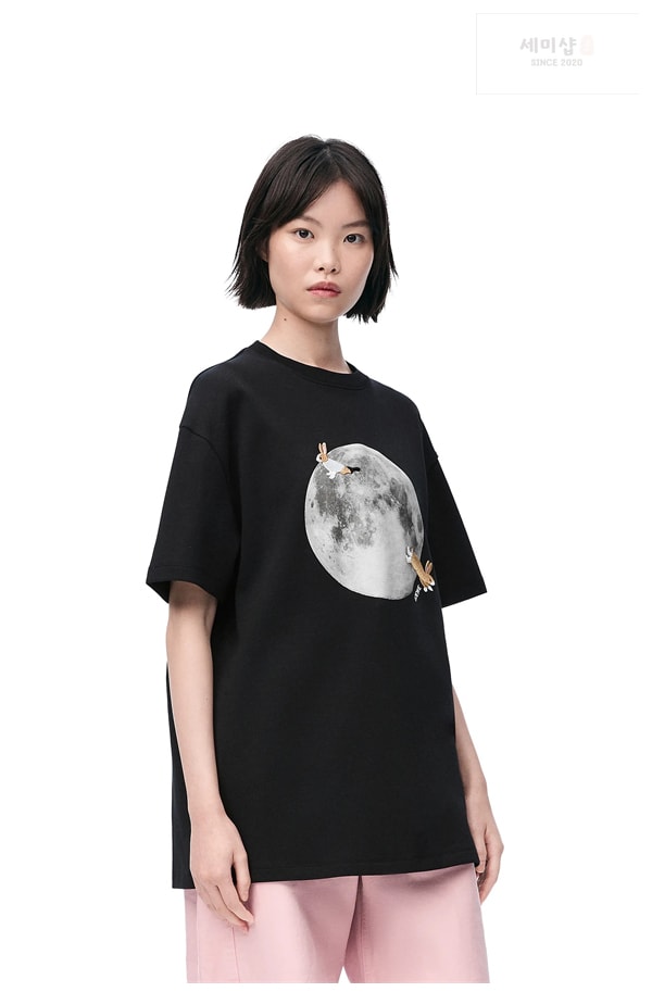 Loewe 로에베 x 수나 후지타 Bunny & Moon 반팔 티셔츠 의류 12번 이미지