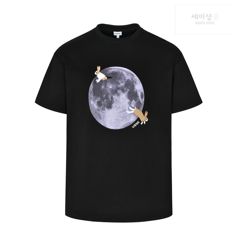 Loewe 로에베 x 수나 후지타 Bunny & Moon 반팔 티셔츠 의류 1번 이미지