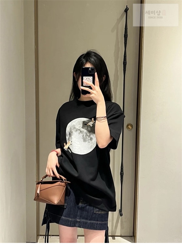 Loewe 로에베 x 수나 후지타 Bunny & Moon 반팔 티셔츠 의류 3번 이미지