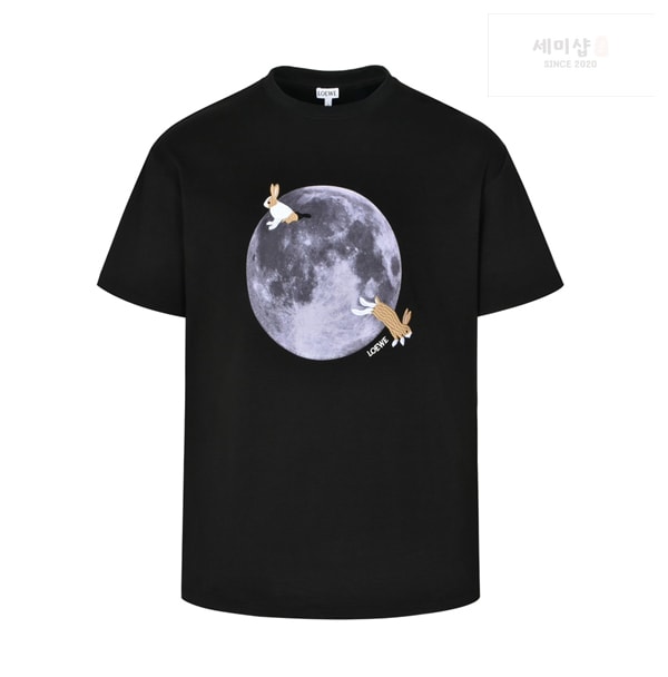 Loewe 로에베 x 수나 후지타 Bunny & Moon 반팔 티셔츠 의류 4번 이미지