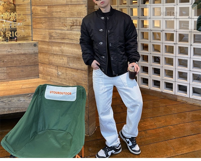 Loewe 셀린느 트윌 나일론 봄버 자켓 의류 13번 이미지